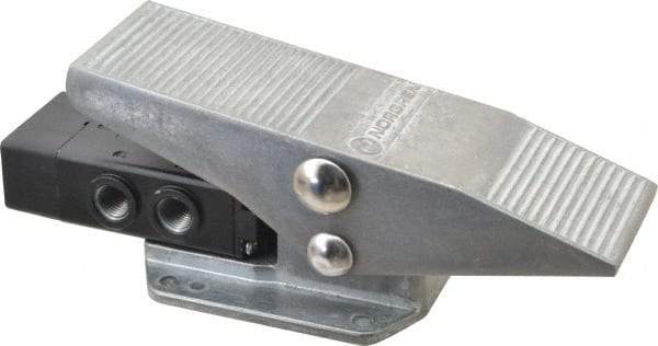 Norgren - 1/4" NPT Packed Spool Valve - 4-Way, Pedal Type, Pedal Activation & 0.98 CV Rate - Exact Tool & Supply