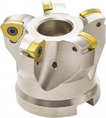Seco - 4 Inserts, 1.6535" Cutter Diam, 0.0394" Max Depth of Cut, Indexable High-Feed Face Mill - 0.6299" Arbor Hole Diam, 0.3307" Keyway Width, 1.5748" High, 218.19-125.. Inserts - Exact Tool & Supply