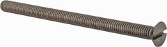 Value Collection - M6x1.00 Metric Coarse, 90mm OAL Slotted Drive Machine Screw - Flat Head, Grade 18-8 & A2 Stainless Steel, Uncoated, Without Washer - Exact Tool & Supply
