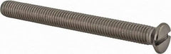 Value Collection - M10x1.50 Metric Coarse, 100mm OAL Slotted Drive Machine Screw - Flat Head, Grade 18-8 & A2 Stainless Steel, Uncoated, Without Washer - Exact Tool & Supply