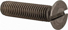 Value Collection - M12x1.75 Metric Coarse, 50mm OAL Slotted Drive Machine Screw - Flat Head, Grade 18-8 & A2 Stainless Steel, Uncoated, Without Washer - Exact Tool & Supply