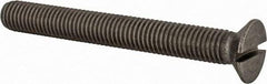 Value Collection - M12x1.75 Metric Coarse, 100mm OAL Slotted Drive Machine Screw - Flat Head, Grade 18-8 & A2 Stainless Steel, Uncoated, Without Washer - Exact Tool & Supply