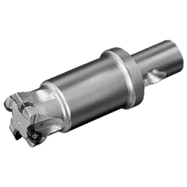 Iscar - 1-1/2" Cut Diam, 0.06" Max Depth, CF4 Modular Connection Indexable High-Feed End Mill - Screw Holding Method, FF WOMT Insert, FF EW-CF Toolholder, Through Coolant - Exact Tool & Supply