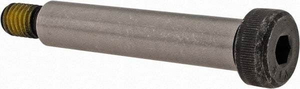 Value Collection - 1/2" Shoulder Diam x 2-1/2" Shoulder Length, 3/8-16 UNC, Hex Socket Shoulder Screw - 4140 Alloy Steel with Nylon Locking Patch, 5/16" Head Height x 3/4" Head Diam - Exact Tool & Supply