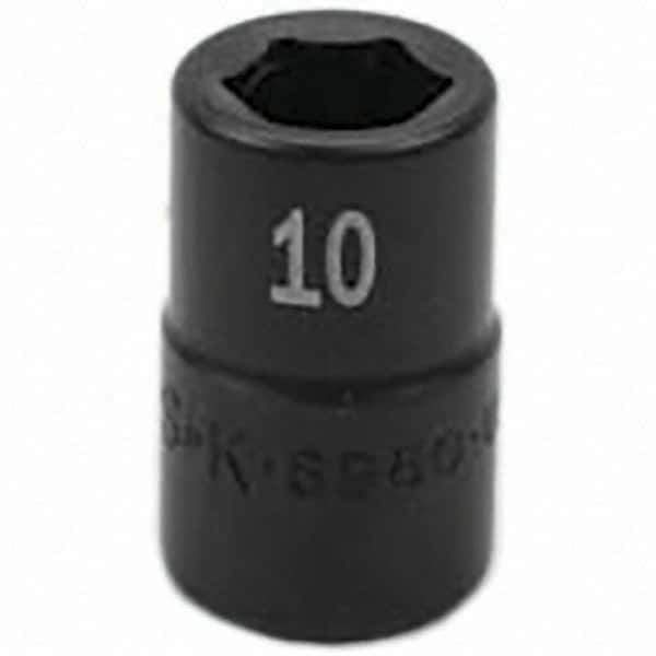 SK - Impact Socket - 3/8"DR 10MM IMPACT SOCKET - Exact Tool & Supply