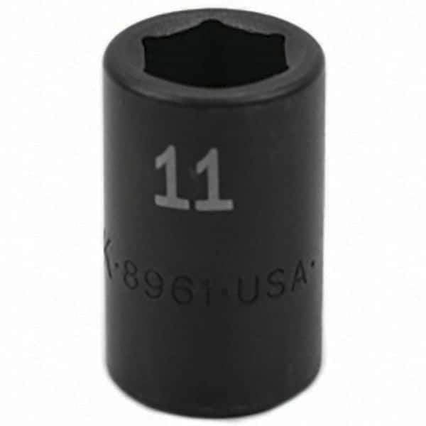 SK - Impact Socket - 3/8"DR 11MM IMPACT SOCKET - Exact Tool & Supply