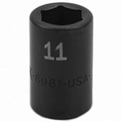SK - Impact Socket - 3/8"DR 11MM IMPACT SOCKET - Exact Tool & Supply