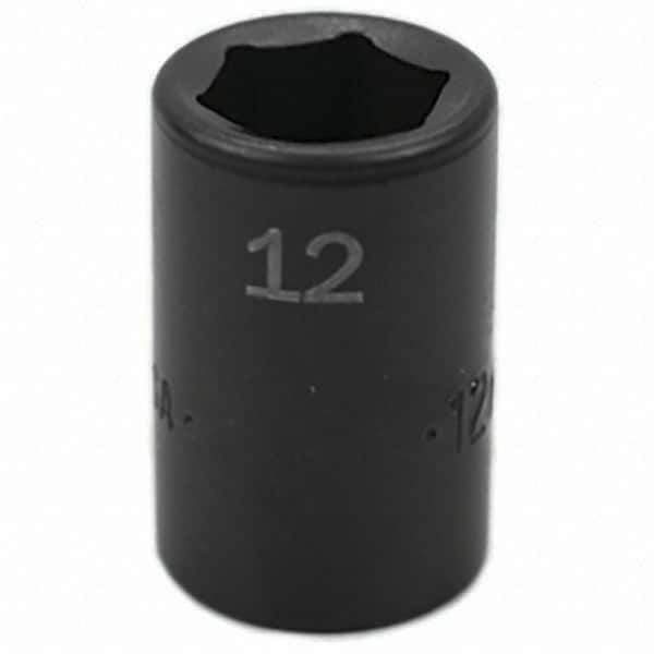 SK - Impact Socket - 3/8"DR 12MM IMPACT SOCKET - Exact Tool & Supply