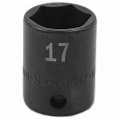 SK - Impact Socket - 3/8"DR 17MM IMPACT SOCKET - Exact Tool & Supply