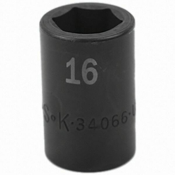 SK - Impact Socket - 1/2"DR 16MM IMPACT SOCKET - Exact Tool & Supply