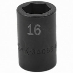 SK - Impact Socket - 1/2"DR 16MM IMPACT SOCKET - Exact Tool & Supply