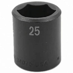 SK - Impact Socket - 1/2"DR 25MM IMPACT SOCKET - Exact Tool & Supply