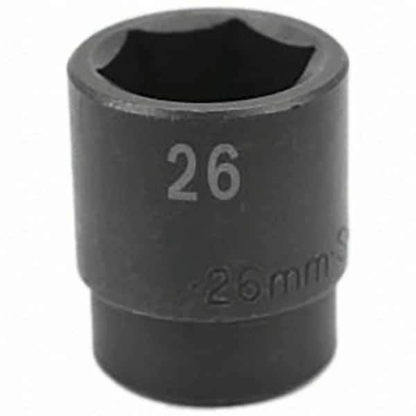 SK - Impact Socket - 1/2"DR 26MM IMPACT SOCKET - Exact Tool & Supply