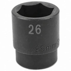 SK - Impact Socket - 1/2"DR 26MM IMPACT SOCKET - Exact Tool & Supply