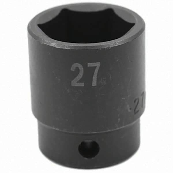 SK - Impact Socket - 1/2"DR 27MM IMPACT SOCKET - Exact Tool & Supply