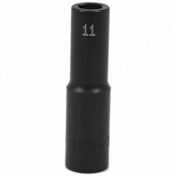 SK - Impact Socket - 1/2"DR 11MM DEEP IMPACT SOCKET - Exact Tool & Supply
