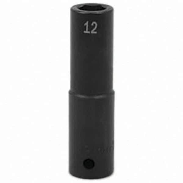 SK - Impact Socket - 1/2"DR 12MM DEEP IMPACT SOCKET - Exact Tool & Supply