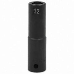 SK - Impact Socket - 1/2"DR 12MM DEEP IMPACT SOCKET - Exact Tool & Supply