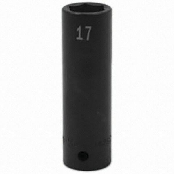 SK - Impact Socket - 1/2"DR 17MM DEEP IMPACT SOCKET - Exact Tool & Supply