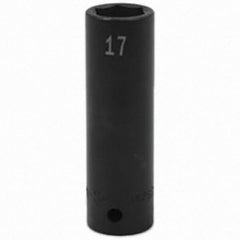 SK - Impact Socket - 1/2"DR 17MM DEEP IMPACT SOCKET - Exact Tool & Supply