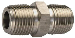 Ham-Let - 3/4" Internal Brass Hex Nipple - 3600 PSI, MNPT x MNPT - Exact Tool & Supply