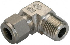 Ham-Let - 1/2" OD, Brass Male Elbow - Comp x MNPT Ends - Exact Tool & Supply