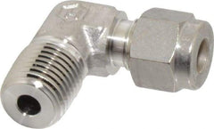Ham-Let - 1/4" OD, Grade 316Stainless Steel Male Elbow - Comp x MNPT Ends - Exact Tool & Supply
