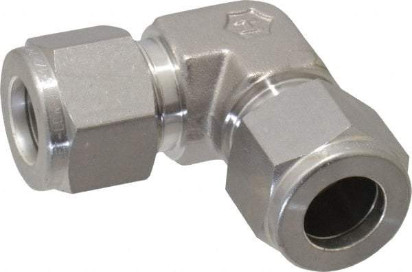 Ham-Let - 1/2" OD, Grade 316Stainless Steel Union Elbow - Comp x Comp Ends - Exact Tool & Supply