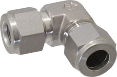 Ham-Let - 1/2" OD, Grade 316Stainless Steel Union Elbow - Comp x Comp Ends - Exact Tool & Supply