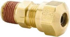 Parker - 3/4" OD, Brass Male Connector - 150 Max Working psi, -40 to 200°F, Comp x MNPT Ends - Exact Tool & Supply