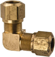 Parker - 1/2" OD, Brass Union Elbow - 150 Max Working psi, -40 to 200°F, Comp x Comp Ends - Exact Tool & Supply