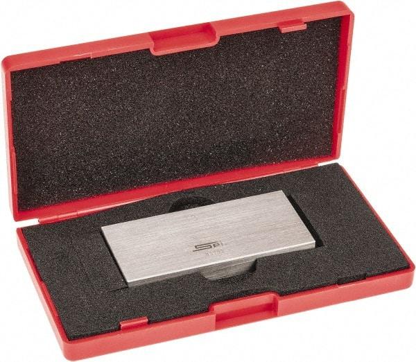 SPI - 3" Rectangular Steel Gage Block - Accuracy Grade AS-1, Includes NIST Traceability Certification - Exact Tool & Supply