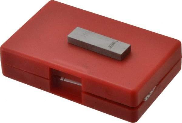 SPI - 0.15" Rectangular Steel Gage Block - Accuracy Grade AS-1, Includes NIST Traceability Certification - Exact Tool & Supply