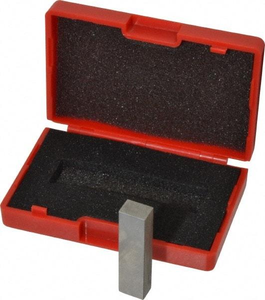 SPI - 0.25" Rectangular Steel Gage Block - Accuracy Grade AS-1, Includes NIST Traceability Certification - Exact Tool & Supply