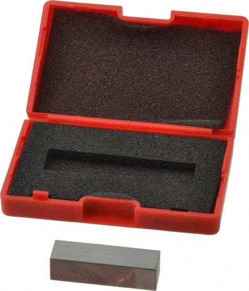 SPI - 0.4" Rectangular Steel Gage Block - Accuracy Grade AS-1, Includes NIST Traceability Certification - Exact Tool & Supply