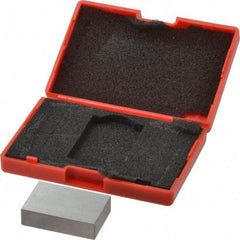 SPI - 0.9" Rectangular Steel Gage Block - Accuracy Grade AS-1, Includes NIST Traceability Certification - Exact Tool & Supply