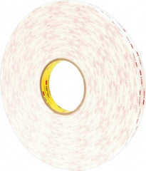 3M - 36 Yd Acrylic Adhesive Double Sided Tape - 45 mil Thick, Foam Liner - Exact Tool & Supply