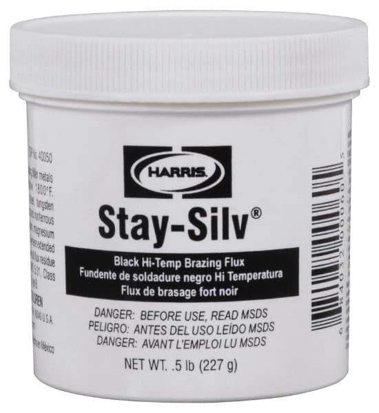 Harris Products - 1/2 Lb. Black Paste Flux - Jar Container - Exact Tool & Supply