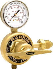 Harris Products - 580 CGA Inlet Connection, Male Fitting, 500 Max psi, Argon & Nitrogen Welding Regulator - 1/4 NPT Thread, Right Hand Rotation - Exact Tool & Supply