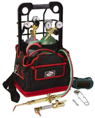Harris Products - 1 Inch Cutting Capacity, 1/16 Inch Welding Capacity, Oxygen and Acetylene Torch Kit - Deluxe Port-A-Torch with Cylinders - Exact Tool & Supply