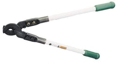 Greenlee - 25-1/2" OAL, 1,000 MCM Capacity, Cable Cutter - Round Head, Rubber Handle - Exact Tool & Supply