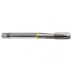 1-1/4-7 2B 4-Flute Cobalt Yellow Ring Spiral Point Plug Tap-Bright - Exact Tool & Supply