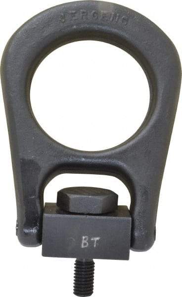Jergens - 2,500 Lb Load Capacity Forged Center Pull Hoist Ring - 28 Ft/Lb Torque, 1/2 - 13 Thread, Alloy Steel - Exact Tool & Supply