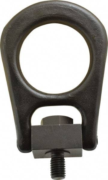 Jergens - 4,000 Lb Load Capacity Forged Center Pull Hoist Ring - 60 Ft/Lb Torque, 5/8 - 11 Thread, Alloy Steel - Exact Tool & Supply