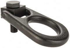 Jergens - 5,000 Lb Load Capacity Forged Center Pull Hoist Ring - 100 Ft/Lb Torque, 3/4 - 10 Thread, Alloy Steel - Exact Tool & Supply