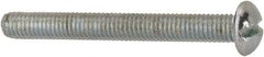 Value Collection - #10-32 UNF, 1-3/4" Length Under Head Slotted Drive Machine Screw - Round Head, Alloy Steel, Zinc-Plated Finish, Without Washer - Exact Tool & Supply