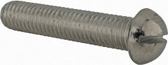 Value Collection - 1/2-13 UNC, 2-1/2" Length Under Head Slotted Drive Machine Screw - Round Head, Alloy Steel, Zinc-Plated Finish, Without Washer - Exact Tool & Supply