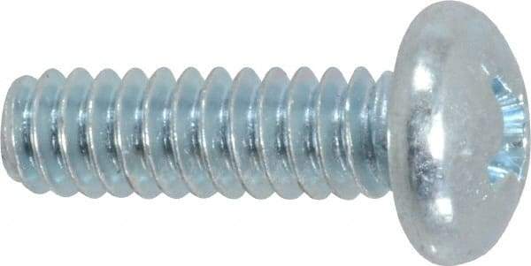 Value Collection - #10-24 UNC, 5/8" Length Under Head Phillips Drive Machine Screw - Pan Head, Grade 2 Steel, Zinc-Plated Finish, Without Washer - Exact Tool & Supply