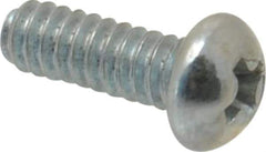 Value Collection - #4-40 UNC, 5/16" Length Under Head Phillips Drive Machine Screw - Round Head, Grade 2 Steel, Zinc-Plated Finish, Without Washer - Exact Tool & Supply