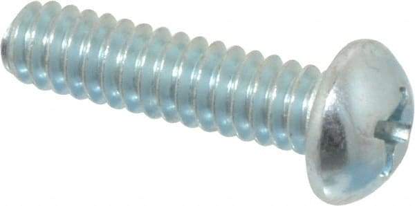 Value Collection - #10-24 UNC, 3/4" Length Under Head Phillips Drive Machine Screw - Round Head, Grade 2 Steel, Zinc-Plated Finish, Without Washer - Exact Tool & Supply